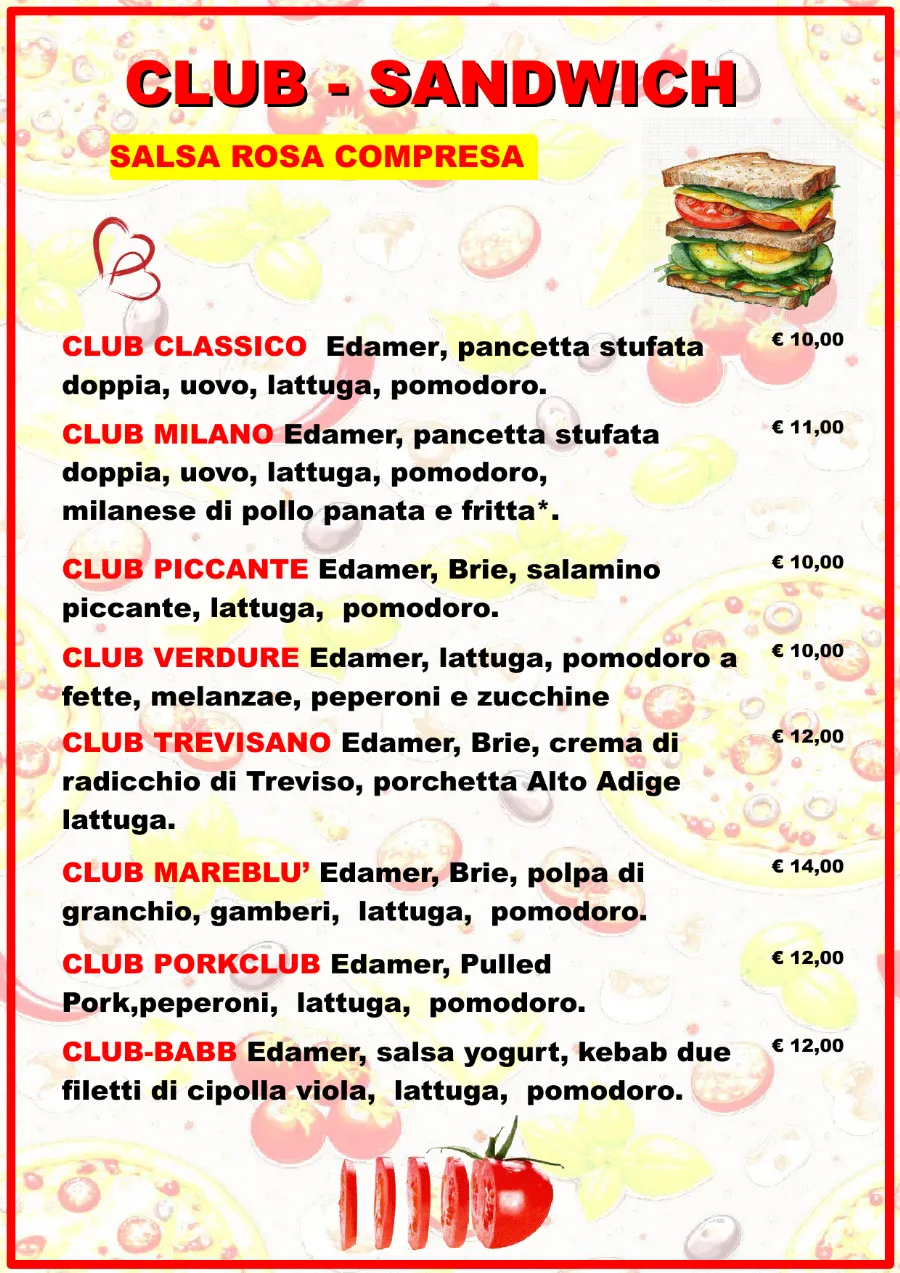 Listino online : Listino pizzaidea Pizzaidea Ceggia